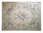 Floor-mounted art mosaic (marble)